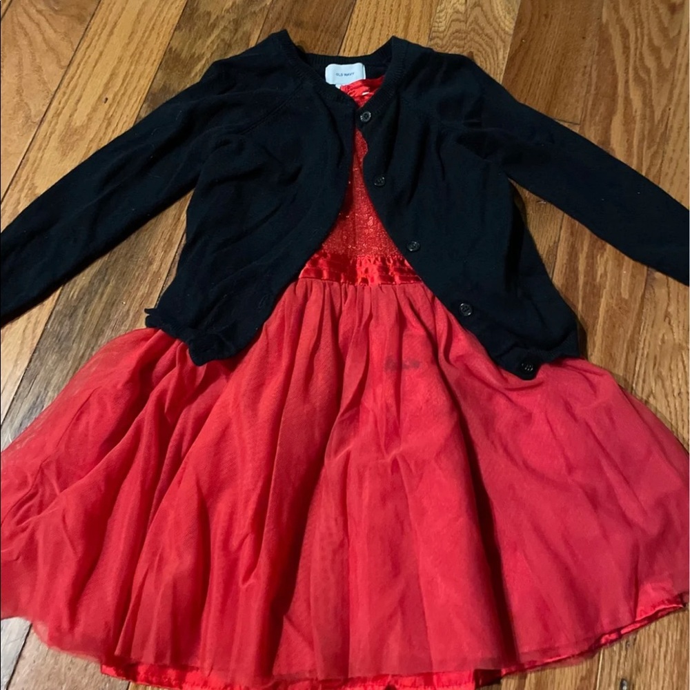 Holiday Dress & Cardigan Bundle 5T